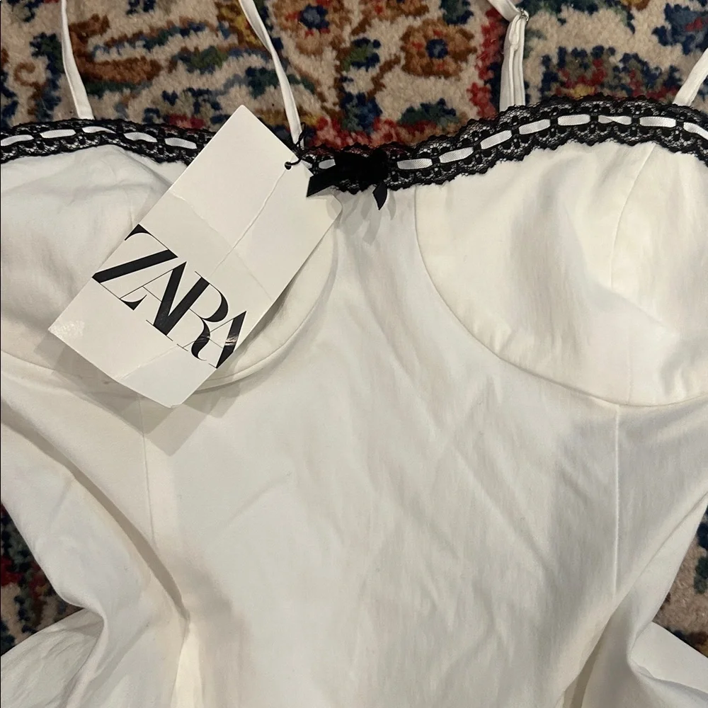 ZARA MINI RUFFLE DRESS - Picture 3 of 3